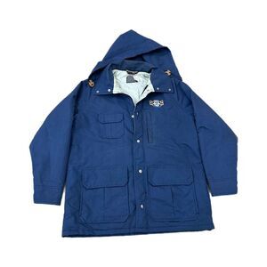 Nascar Jacket Mens L Navy Blue 80s Vintage Racing Thinsulate Unocal 76‎